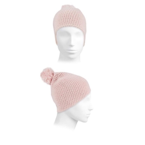 UGG White Ivory Pompom Beanie Knit Hat NWT - Picture 11 of 11